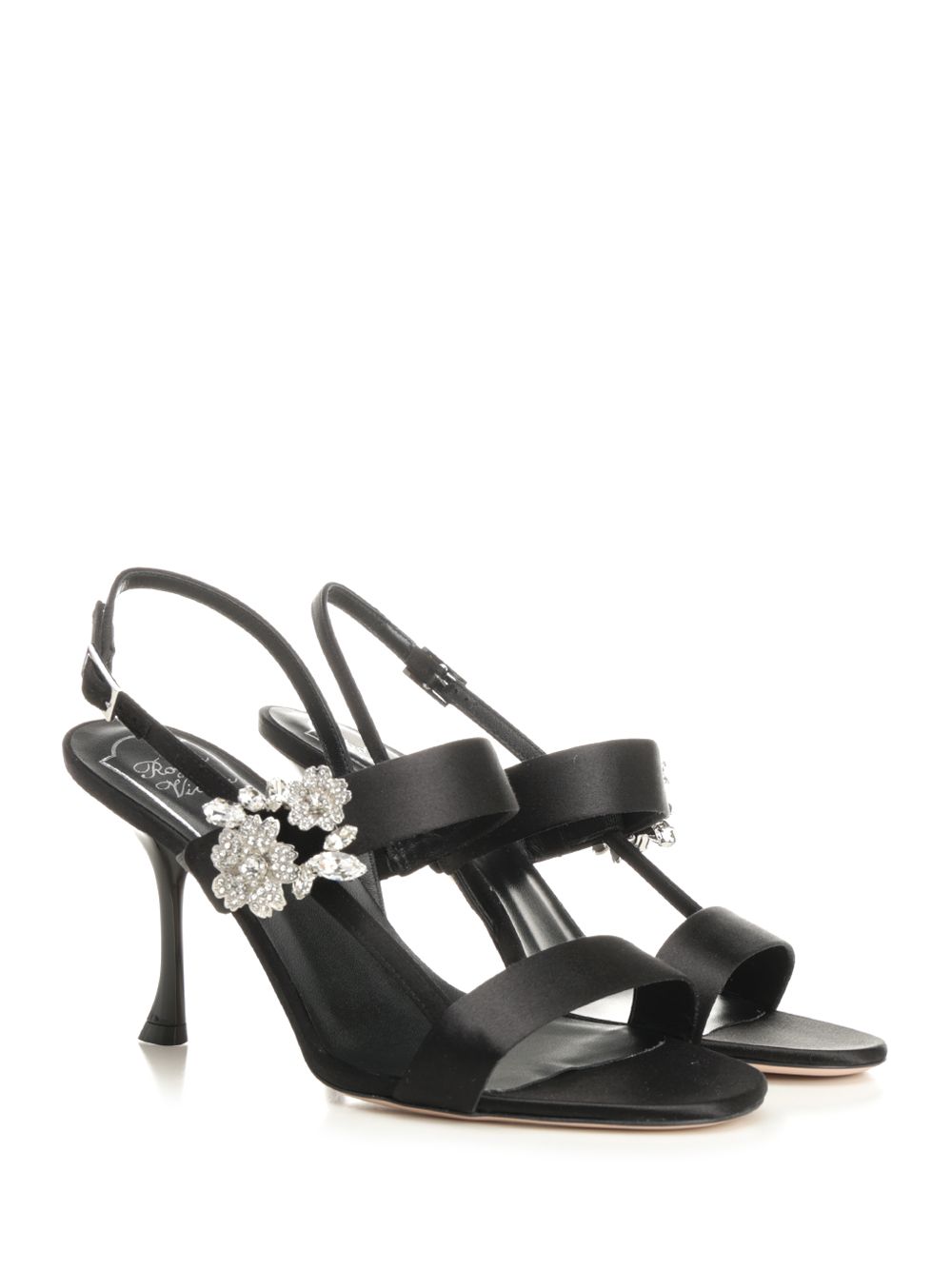 Roger Vivier Mini Bouquet Sandali - Nero | 83b432249695bea4a5cc45e4c311b59b0a9dc0db