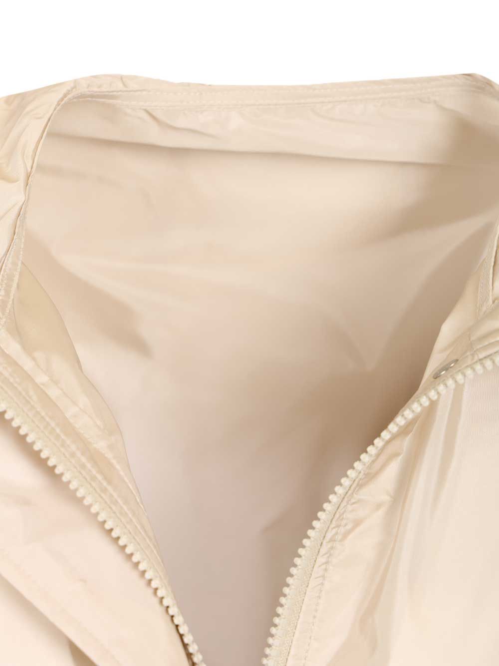 Moncler Weteau Waterproof Jacket With Hood And Ruffles Coats - Bianco | e8a35feb5db7f1ca2a2f3d3d6f21662ebacfb08a