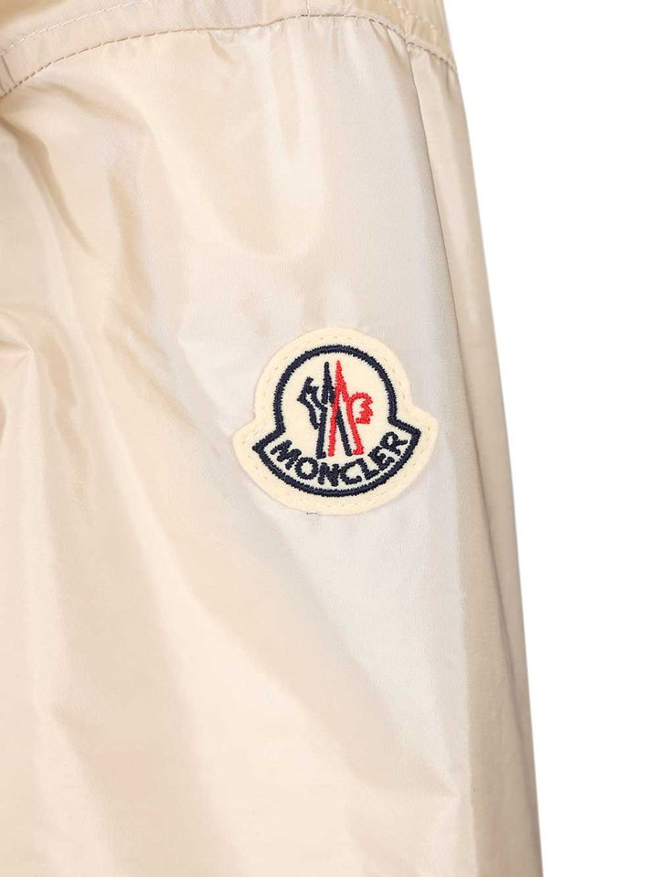 Moncler Weteau Waterproof Jacket With Hood And Ruffles Coats - Bianco | 117dee7c5bfff41e558afd330b2cf9fe81793018