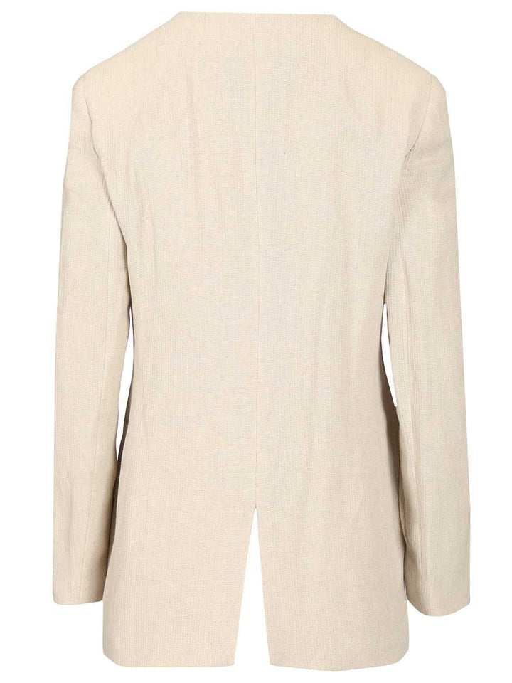 Emporio Armani Linen Blend Blazer Giacche - Beige | c4a78d0a4c3d6ae9d139b1801fc0edec5b9e147e