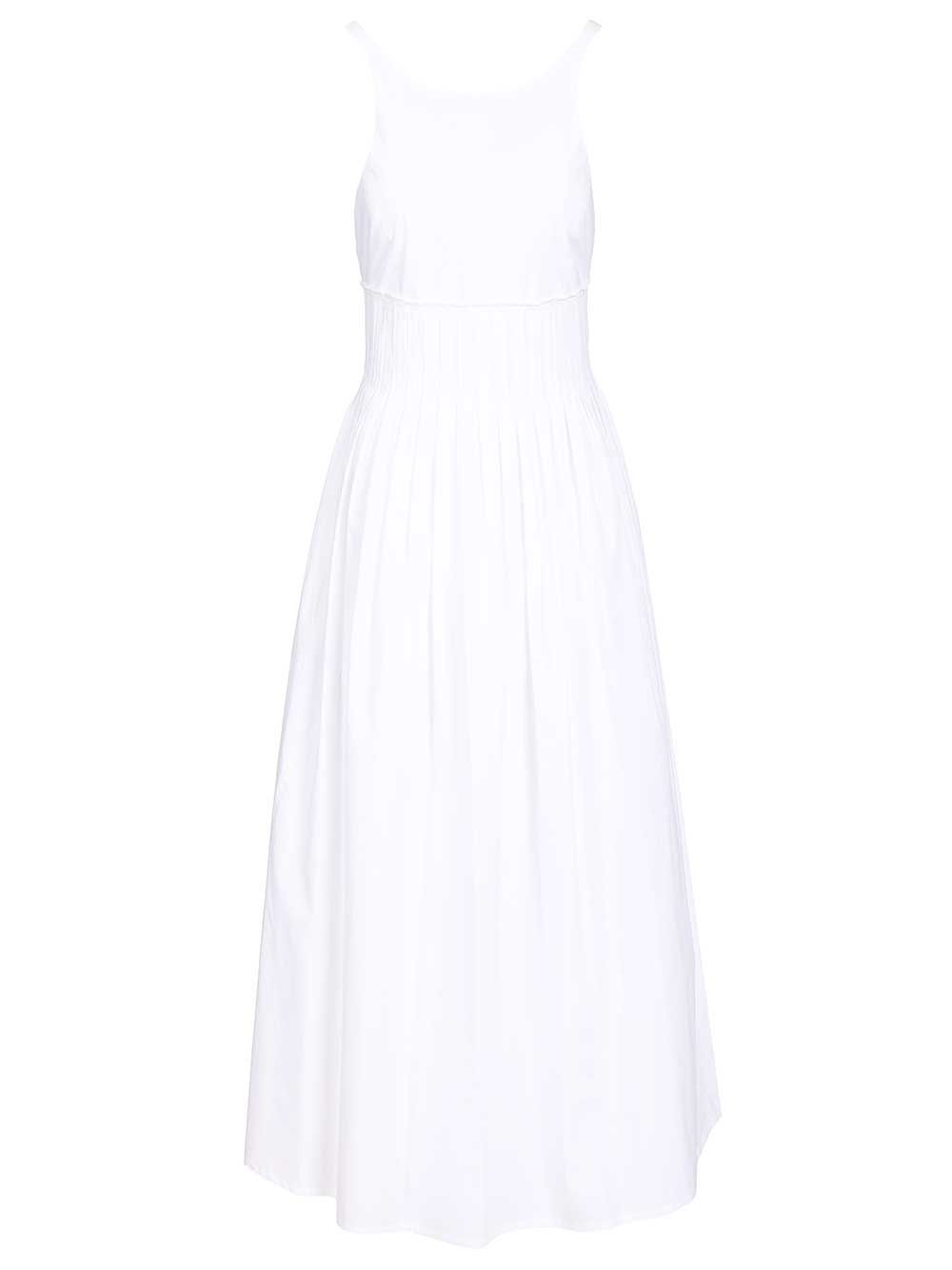 Emporio Armani Long Poplin Dress Abiti - Bianco | 0d5211d5396188aa9186f5e4ebb4b88f2128ab17