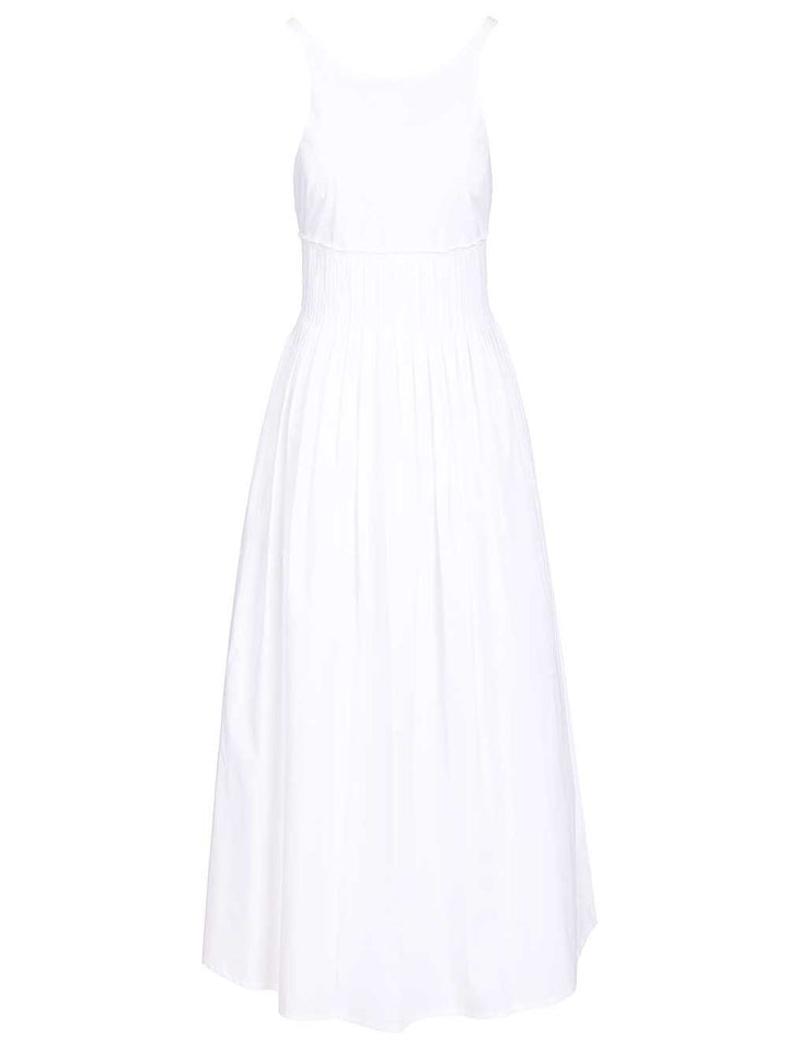Emporio Armani Long Poplin Dress Abiti - Bianco | 0d5211d5396188aa9186f5e4ebb4b88f2128ab17