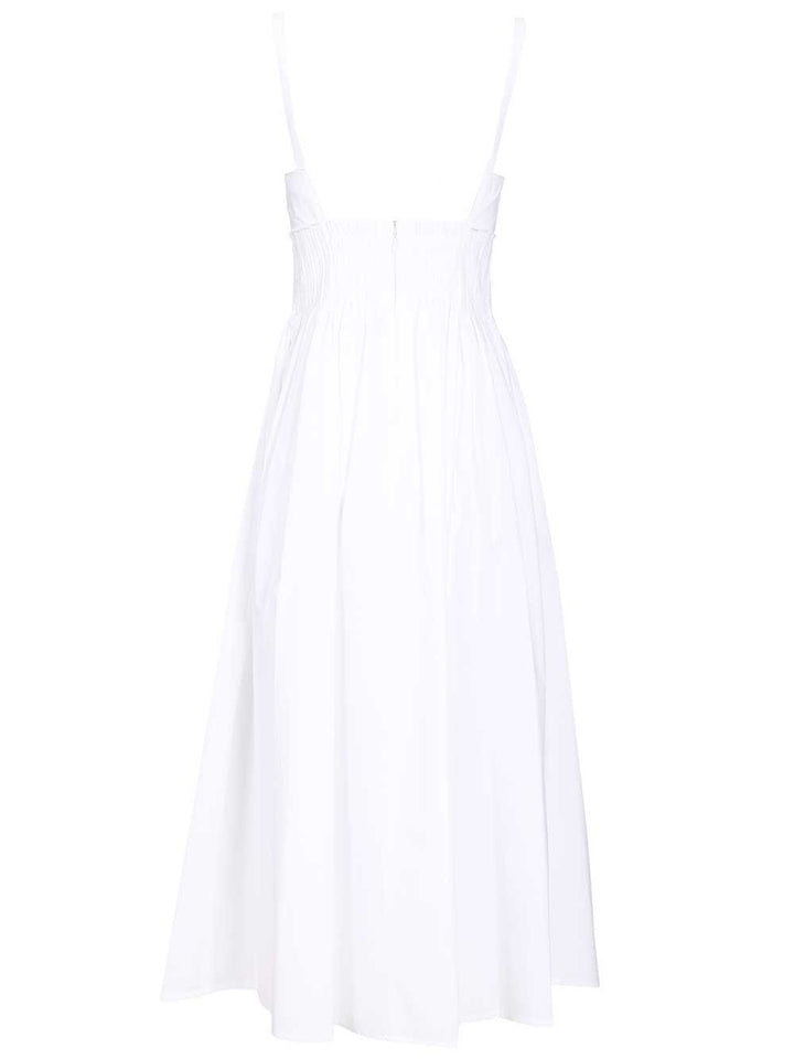 Emporio Armani Long Poplin Dress Abiti - Bianco | f96f5cd8cf34b1408c96992ca4cb25ea255c699f