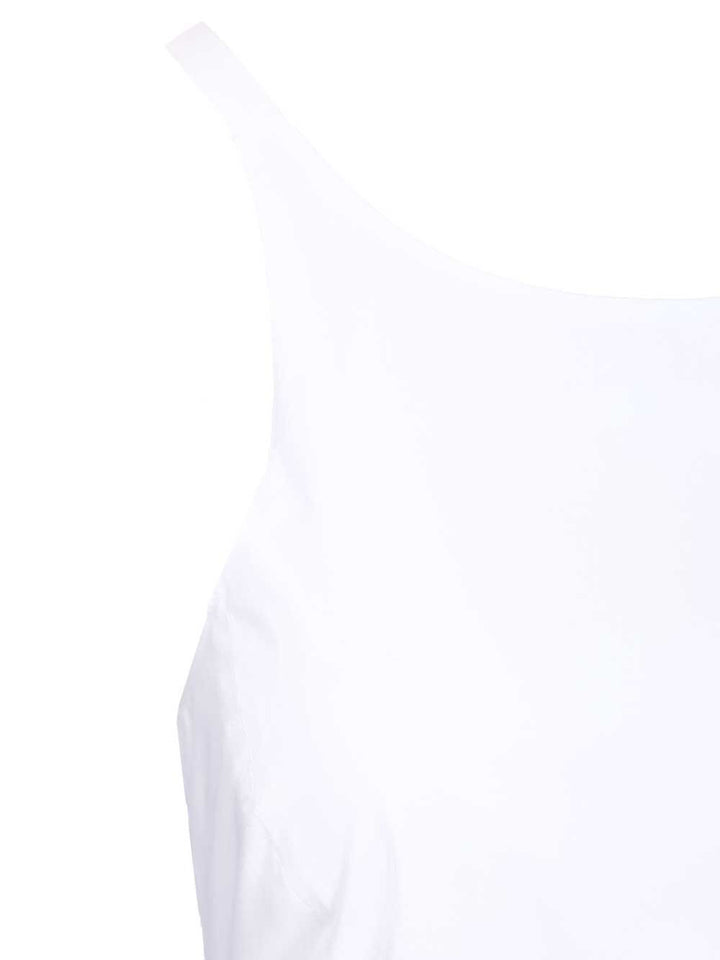 Emporio Armani Long Poplin Dress Abiti - Bianco | 0bdcdf3bf66ed3d3ba9b7062176d69dac44e6e0b