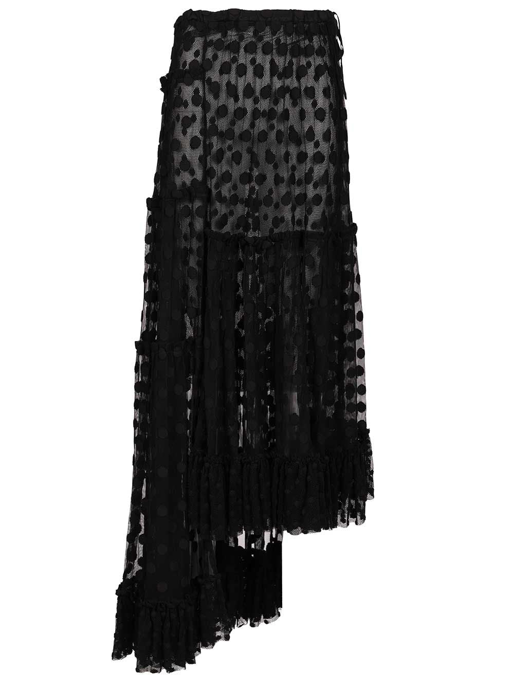 Dries Van Noten Sunia Long Skirt Gonne - Nero | adeeab4ea83a4f8dfe77f2a637b2d4dcc7022f72
