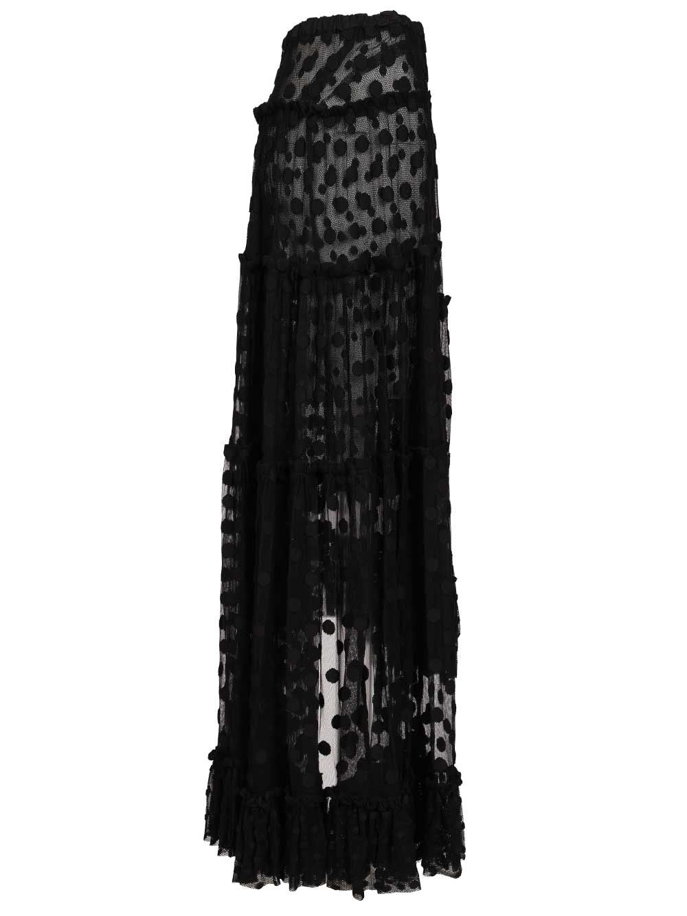 Dries Van Noten Sunia Long Skirt Gonne - Nero | 4111b9933119266e9fd509ae210f9743df1d895c