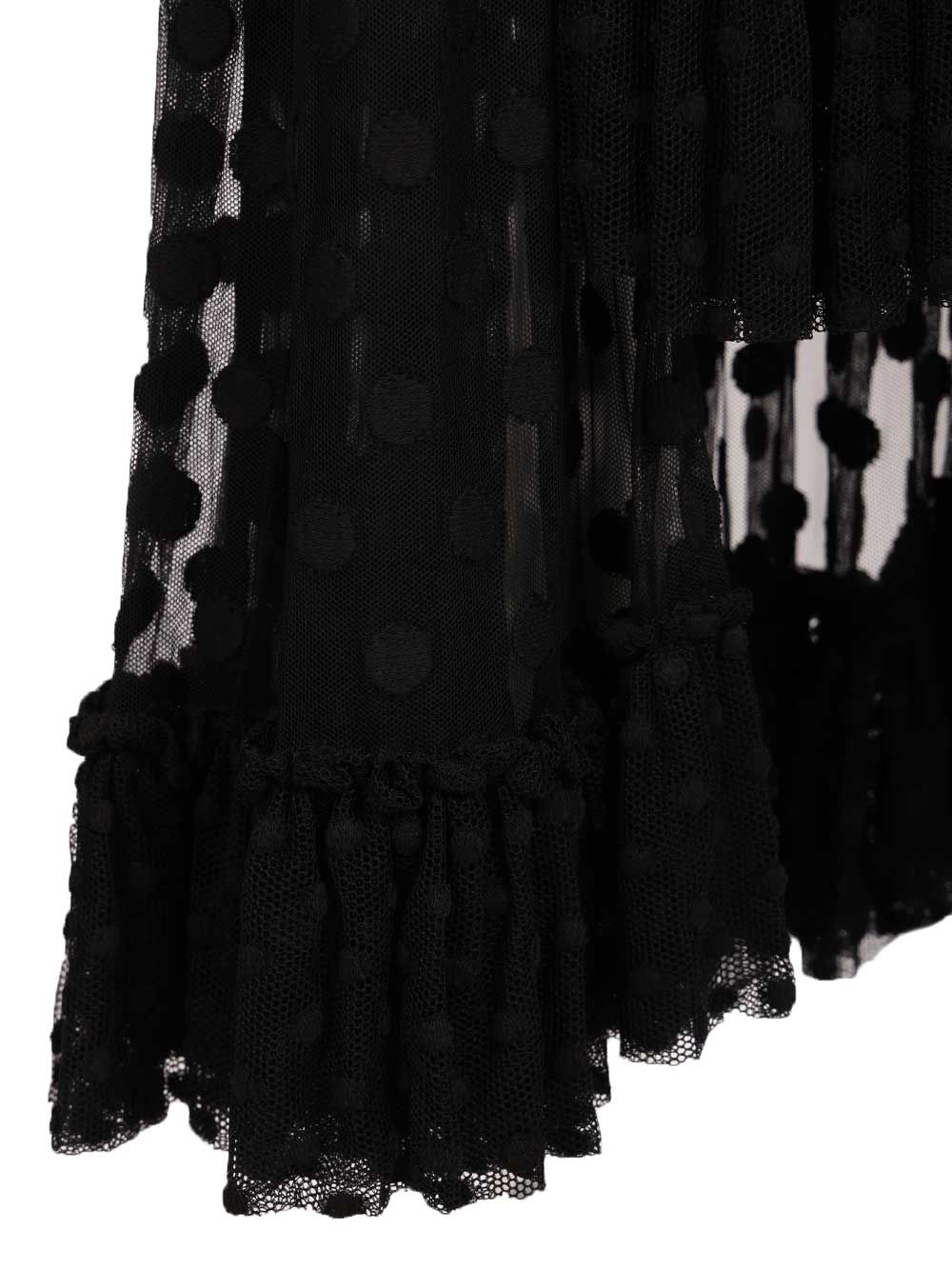 Dries Van Noten Sunia Long Skirt Gonne - Nero | bad6b0a811eb060923a0108bea4ad7d55c973076