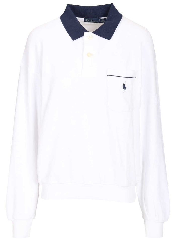 Polo Ralph Lauren Long-Sleeved Polo shirt - Bianco | 75c6ab91d9df2abff6e25e9b9fd1b374d9342b4f