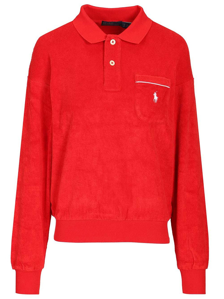 Polo Ralph Lauren Long-Sleeved Polo shirt - Rosso | bd7ecc757f734c28718e3abf7e769856b895b61f