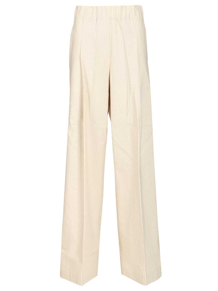 Dries Van Noten Striped Trousers - Bianco | 43c3d195468c39de63677e5c7eddb83575c7a7d6