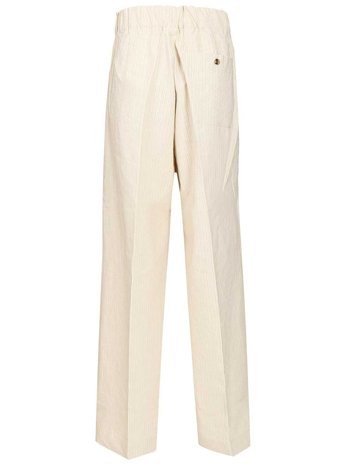 Dries Van Noten Striped Trousers - Bianco | 9c3bdbeddc57a74db77fe41a03e5df3f5dc70858