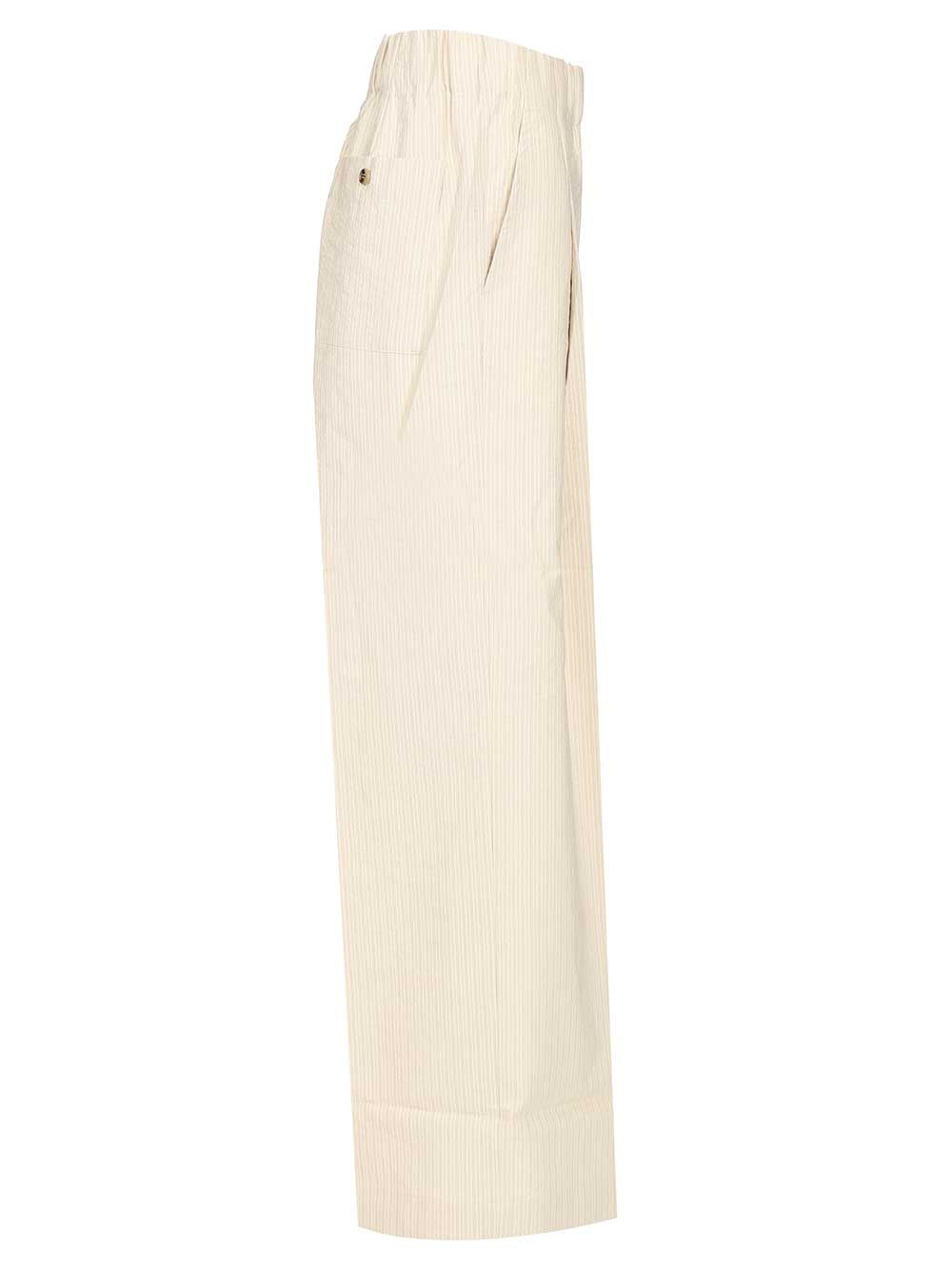 Dries Van Noten Striped Trousers - Bianco | 88981c25ea653084f72bda5d088d1cc49d1a41e3