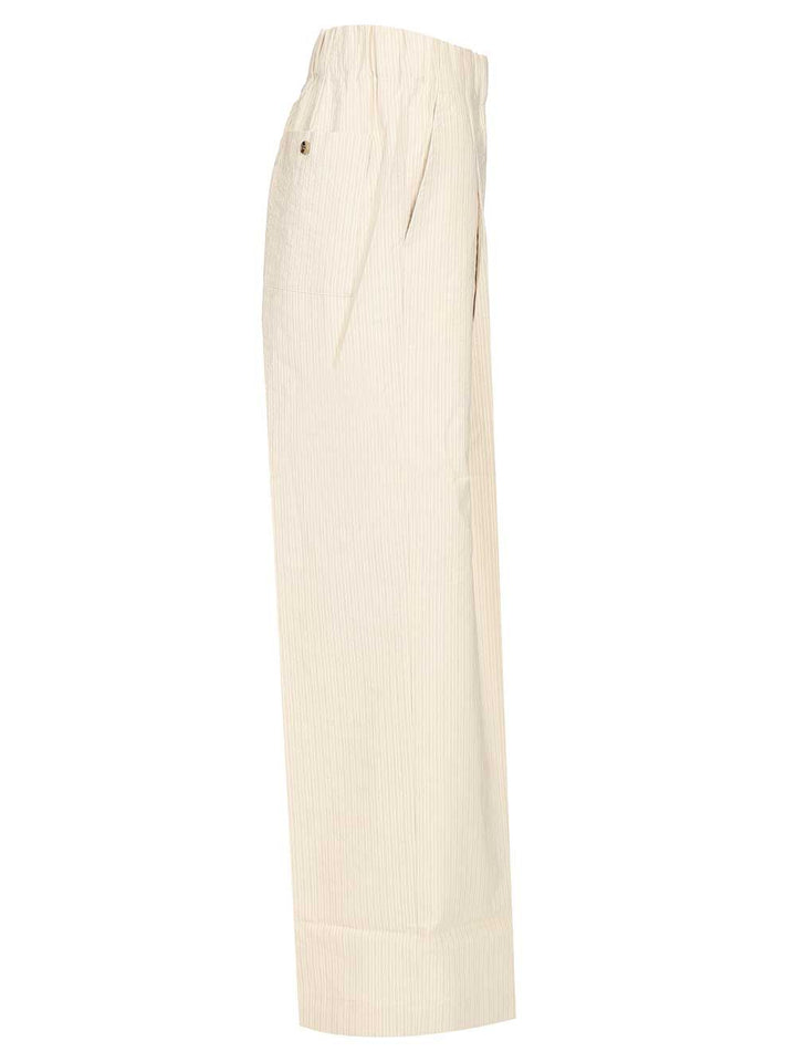 Dries Van Noten Striped Trousers - Bianco | 88981c25ea653084f72bda5d088d1cc49d1a41e3