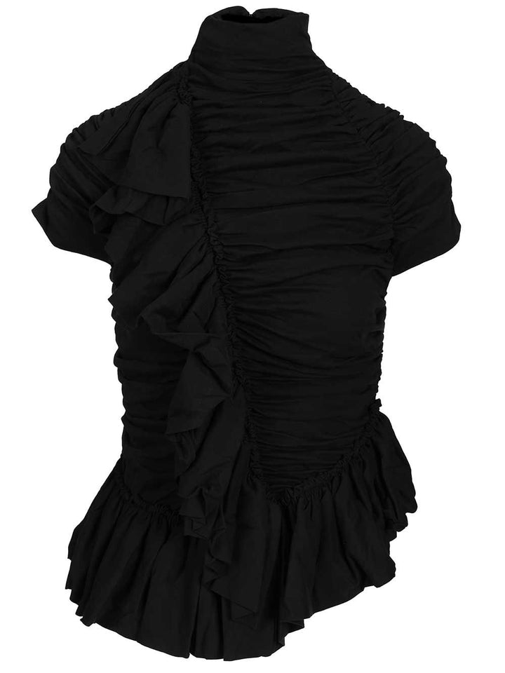 Dries Van Noten Top Huichi In Jersey Top - Nero | 1d0f8a3645f4ea533cb73bf7167667bff49f1ad5