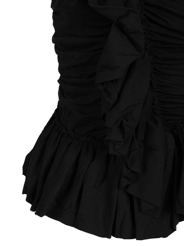 Dries Van Noten Top Huichi In Jersey Top - Nero | 036fc841520ba16f5c1cd3643031dbae26e934f2