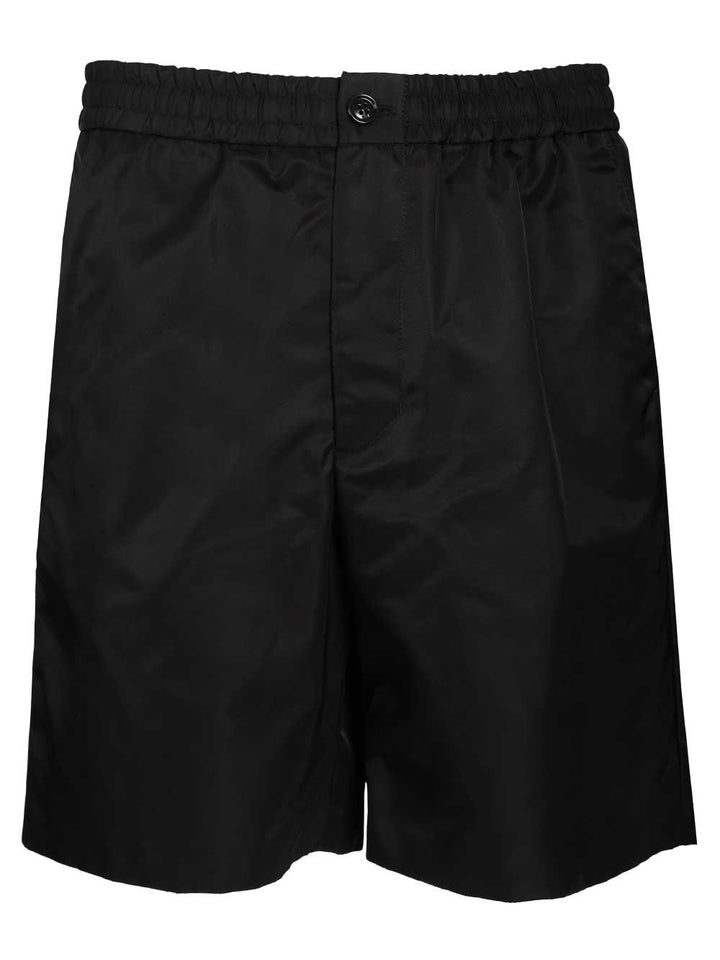 Ami Shorts With Elasticated Waist Trousers - Nero | d333b307ef7736caa6d755ef979a7ea021abeeef