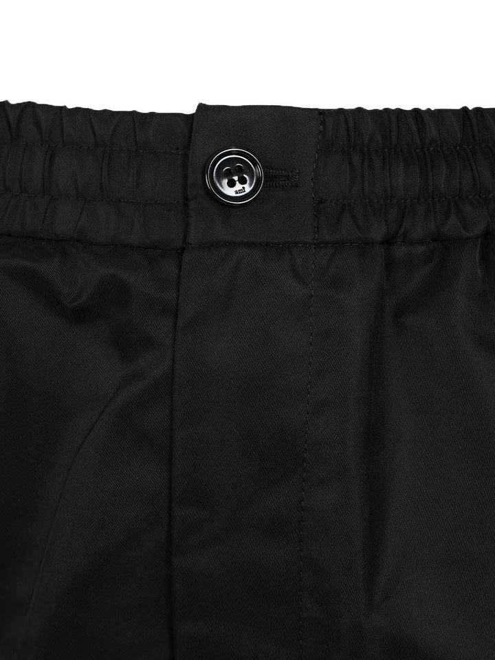 Ami Shorts With Elasticated Waist Trousers - Nero | 6dbdf73e6f51f5a8c0e4309150c5d57b713ad146