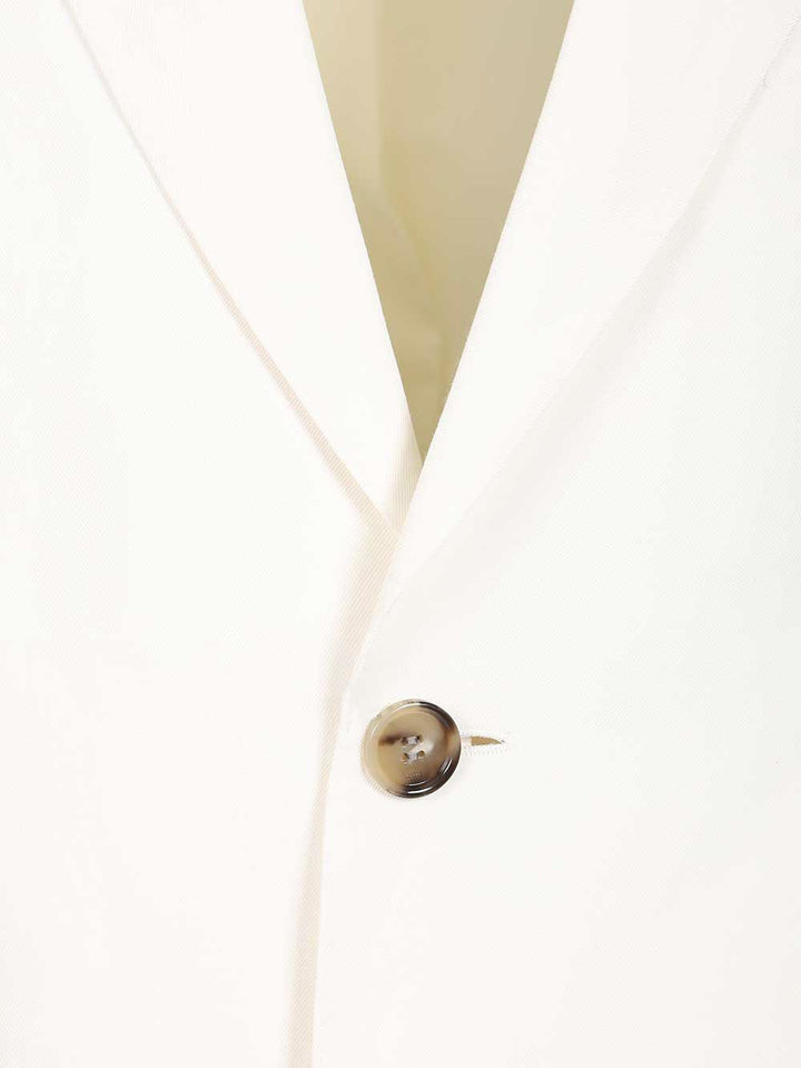 Ami Single-Breasted Jacket Giacche - Bianco | dfc43b91b4ffa13c7748f630272d0bc8928ad52f