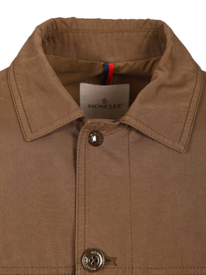 Moncler Amnicon Field Jacket Giacche - Beige | 404a3570b76a8debf9666a26632595a598011926