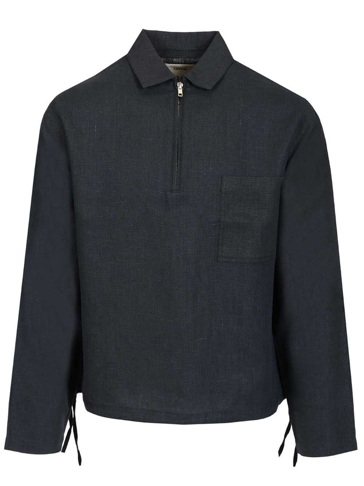 Arte Zip-Up Sweater Shirts - Blu | f164b28863d927651fd71312ae5ea80d92ef7aa5