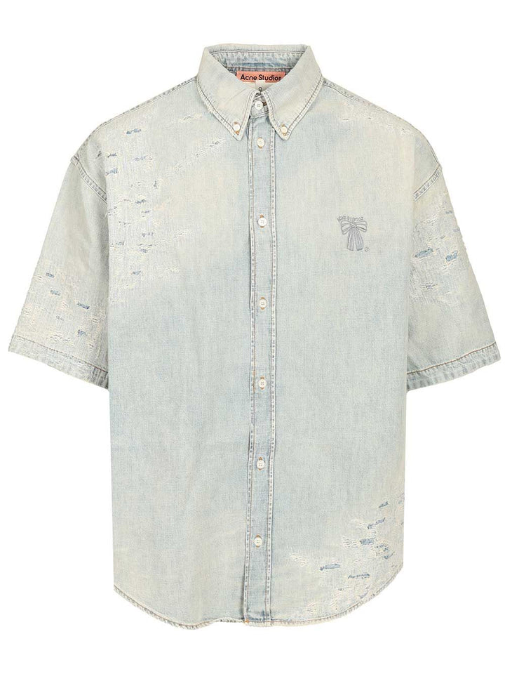 Acne Studios Denim Shirt Shirts - Light blue | fdf18256afb4de2756e173247f95201acd371319