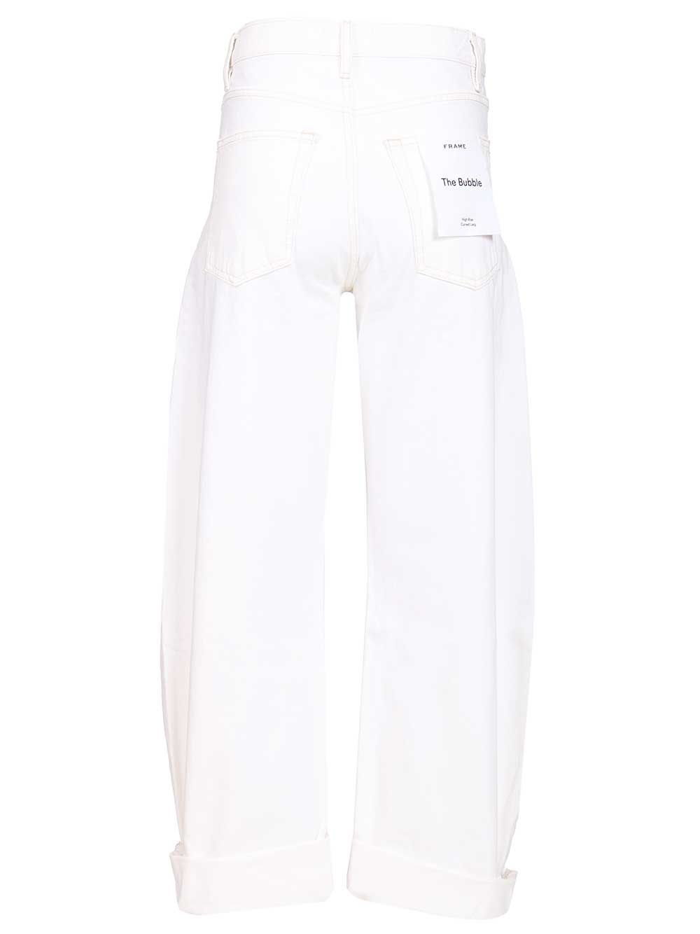 Frame The Bubble Jean Jeans - Bianco | 9b9f46f04b4ee0517413c287c0f1dab1fd38cadd