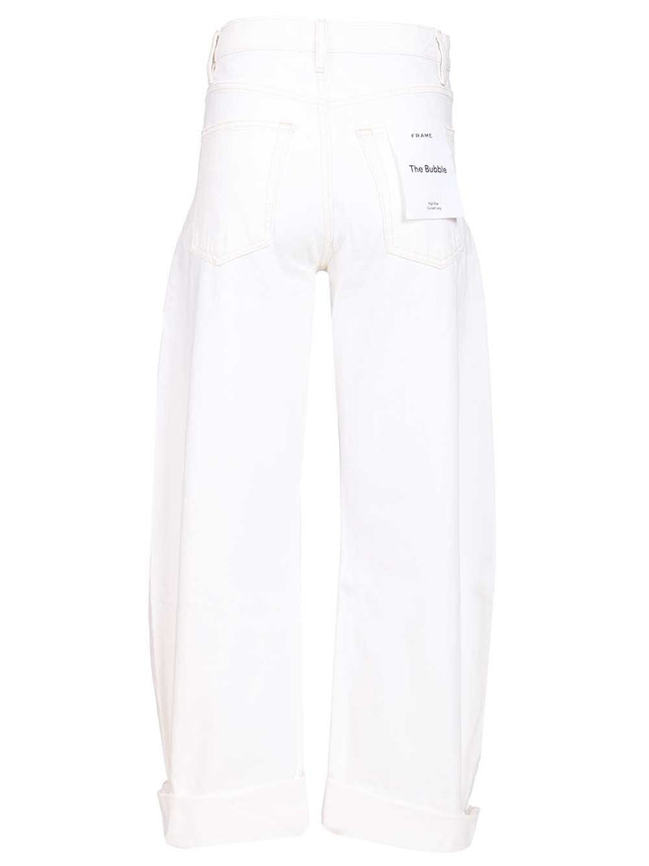 Frame The Bubble Jean Jeans - Bianco | 9b9f46f04b4ee0517413c287c0f1dab1fd38cadd