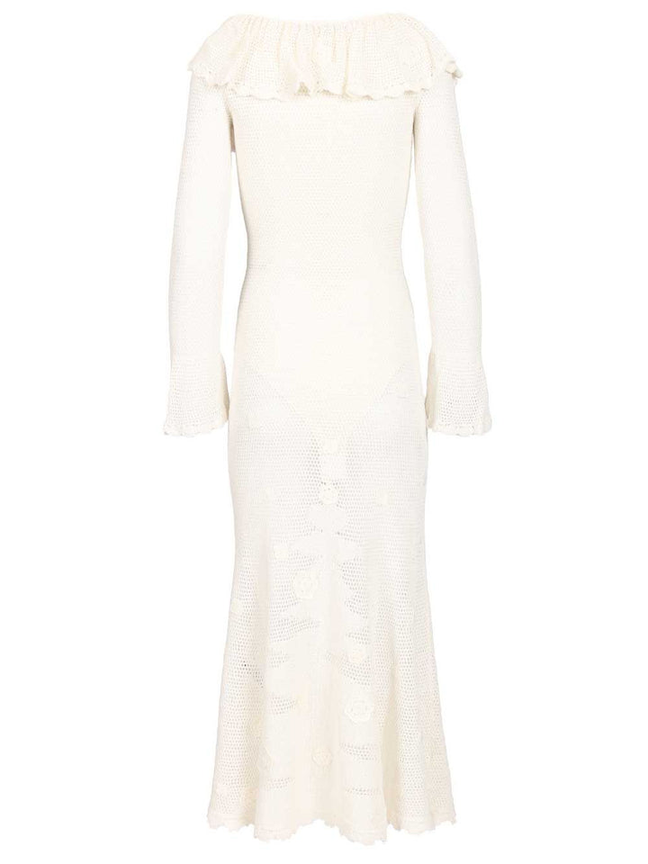 Self-Portrait White Midi Dress Abiti - Bianco | 07cfd6ca714960901c6afb952277ea119bb3333e