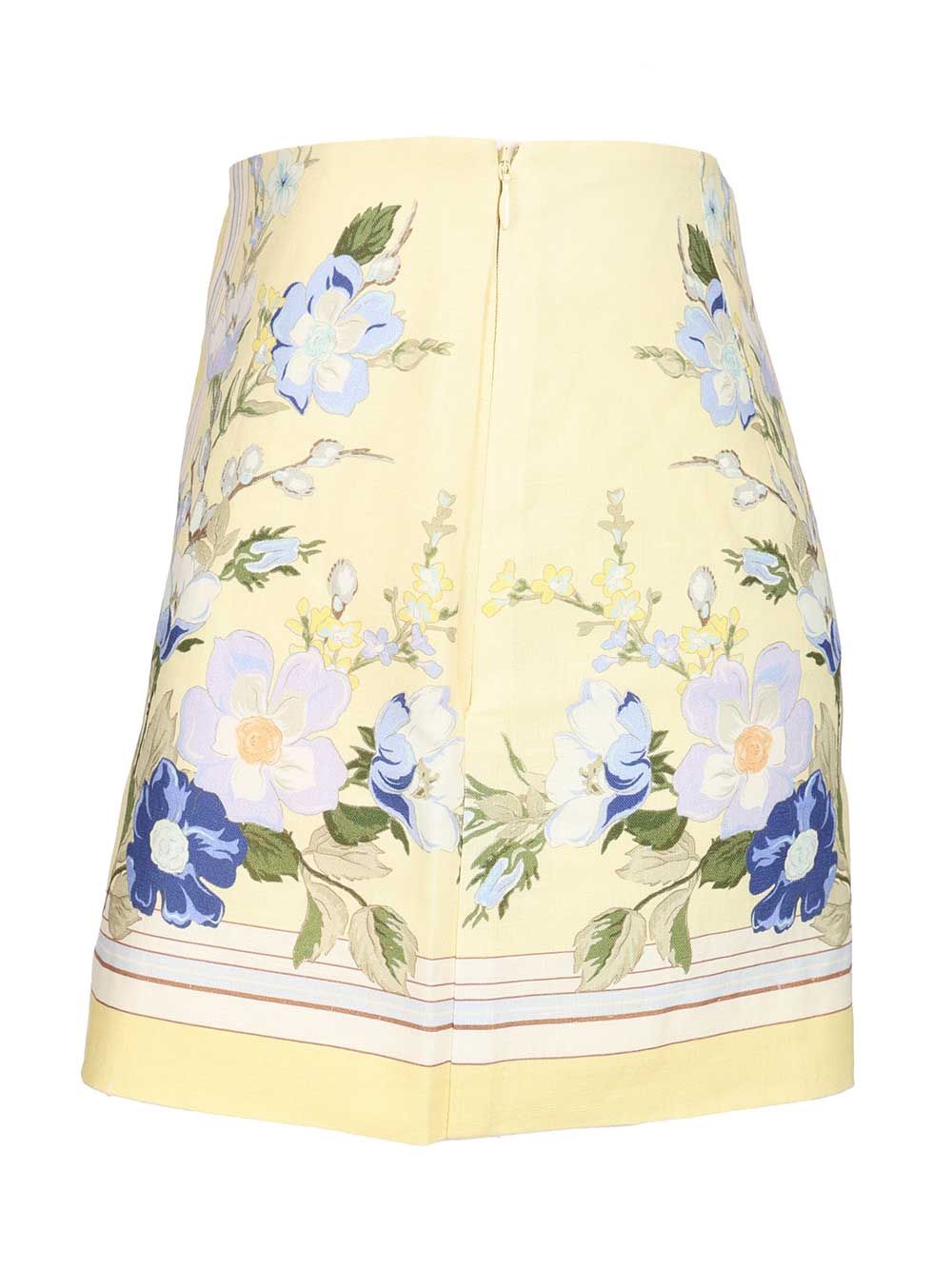 Self-Portrait Yellow Linen Shorts Trousers - Giallo | 52acf5b51812f42ef2a64c53095fe2089b9f9f77