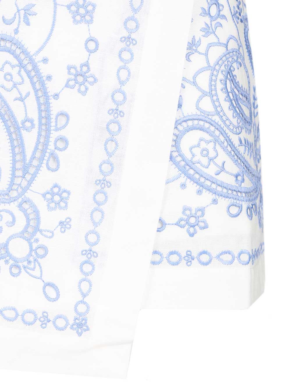Self-Portrait Linen Shorts Trousers - Bianco | 0610b5410e3882215d4b5a7e5f01b36eafde13b8