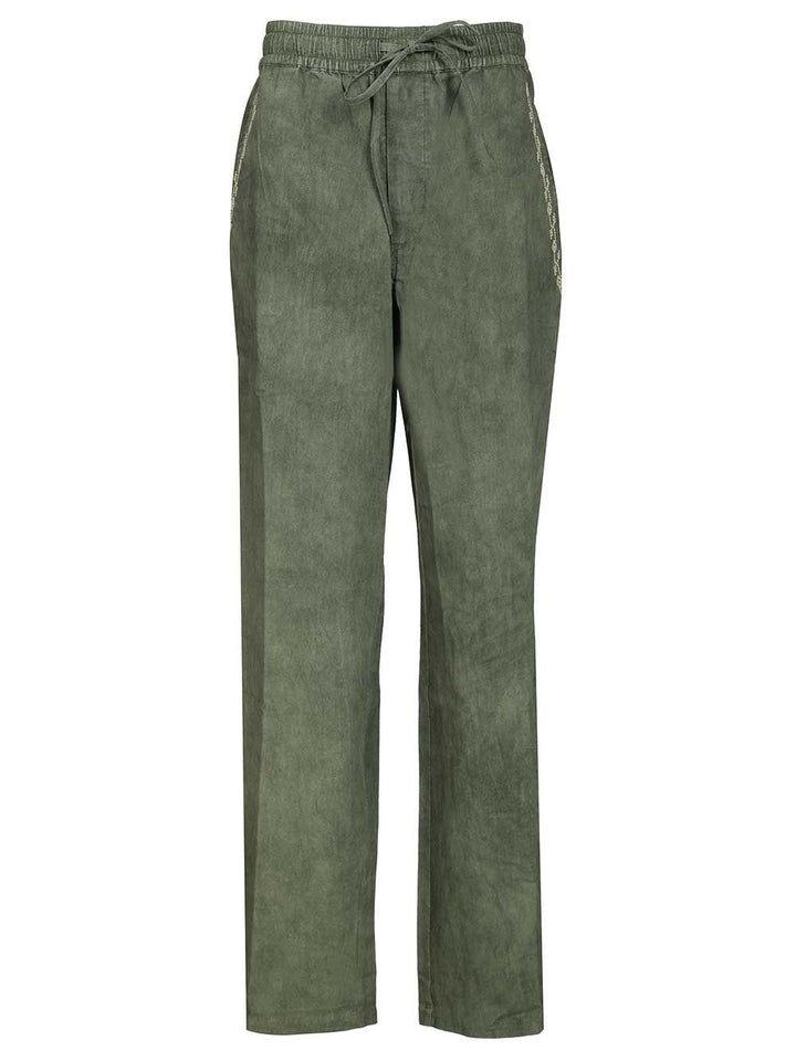Marant Zabel Trousers - Verde | f48e64ac5faa09e0318c59730cda0dda5d719f31