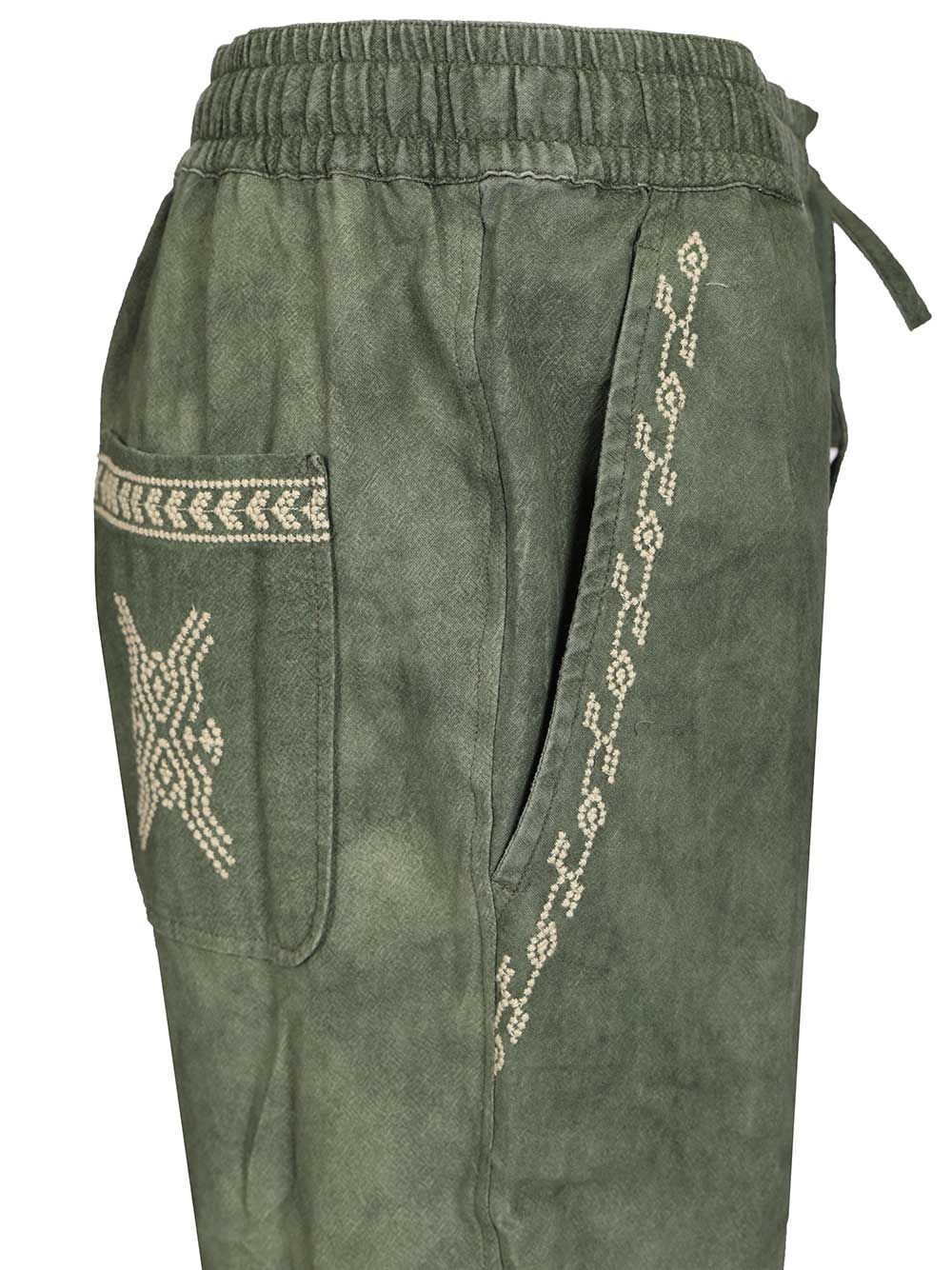 Marant Zabel Trousers - Verde | 6f15ceb6b706b367912492e0dc47b2a53c29b87d