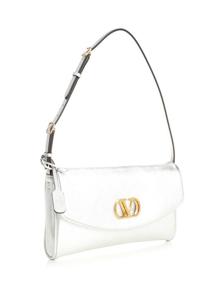Valentino Garavani Devain Shoulder Bags - Silver | 8f801818af3bc1f813526d53aa80aac111cf70fb