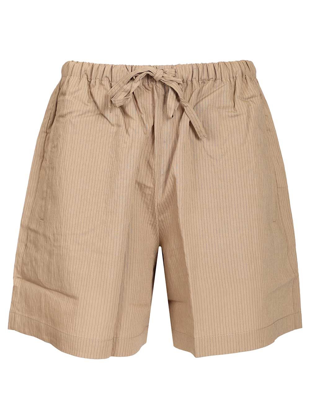 Maison KitsunÉ Pantaloncini A Righe Trousers - Beige | e5ef469b368a282aa0651cc049fec16c208eb4b6