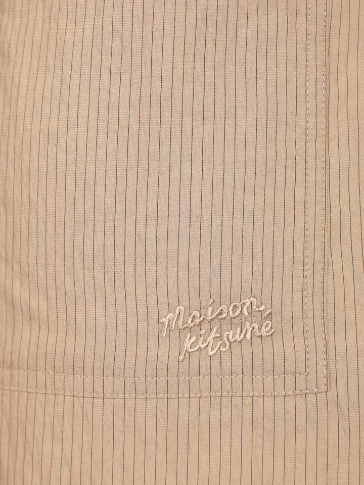 Maison KitsunÉ Pantaloncini A Righe Trousers - Beige | adad43893aab3b83c9f778e98ead934d14d53e8a