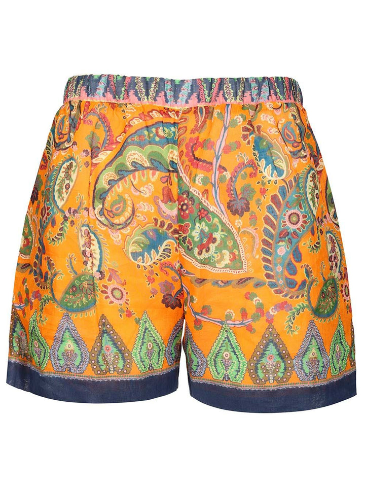 Etro High-Waisted Shorts Trousers - Arancione | 744e5598059efb8915e4305fab100708d663fa11