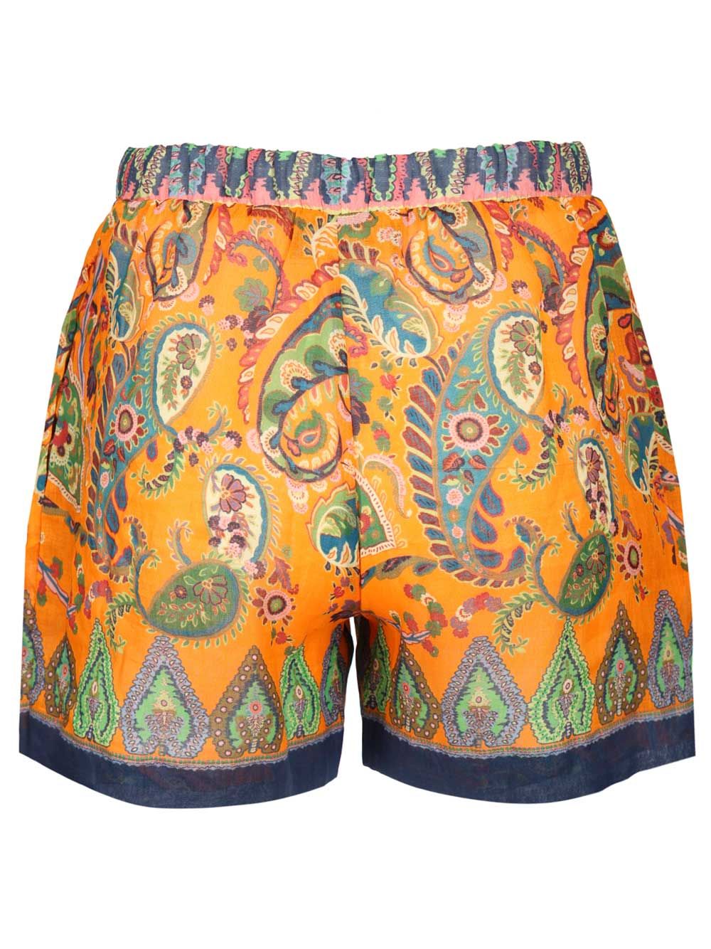 Etro High-Waisted Shorts Trousers - Arancione | 88ff0a897df374ff8a50bf128b070b066e3859f2