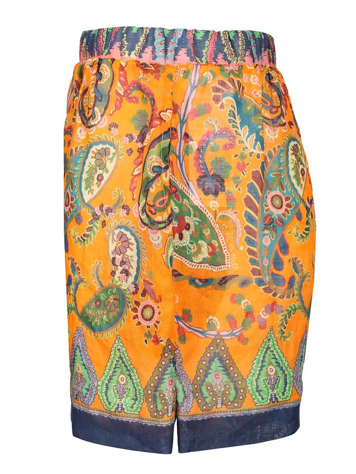 Etro High-Waisted Shorts Trousers - Arancione | 309b7c8c3cd3e41ab2a40cbd8cb5c12080c6ff90