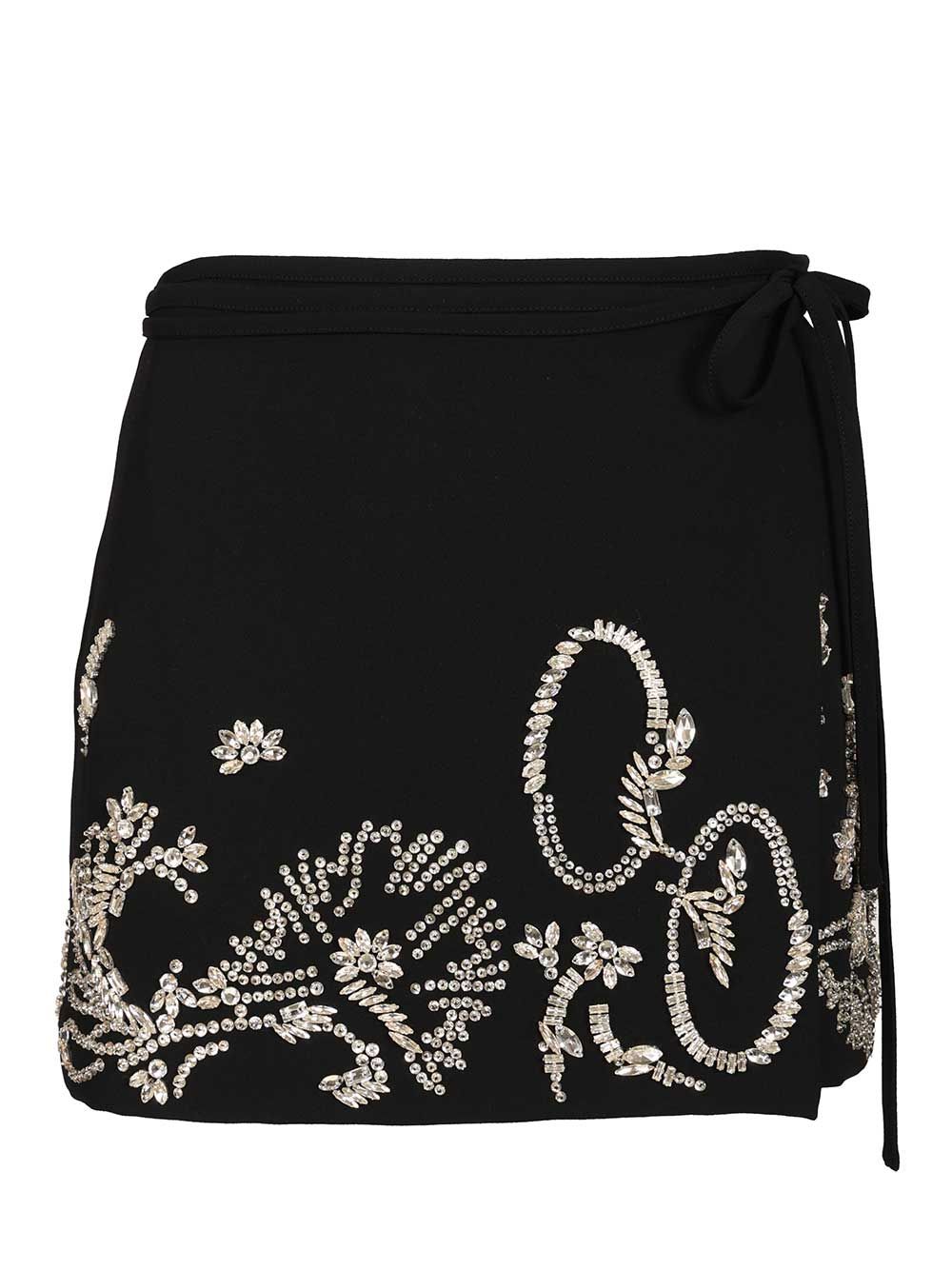 Dries Van Noten Wrap Miniskirt Gonne - Nero | de7ff07e903a1c490b95c9f1ebdc55d5b6648e86