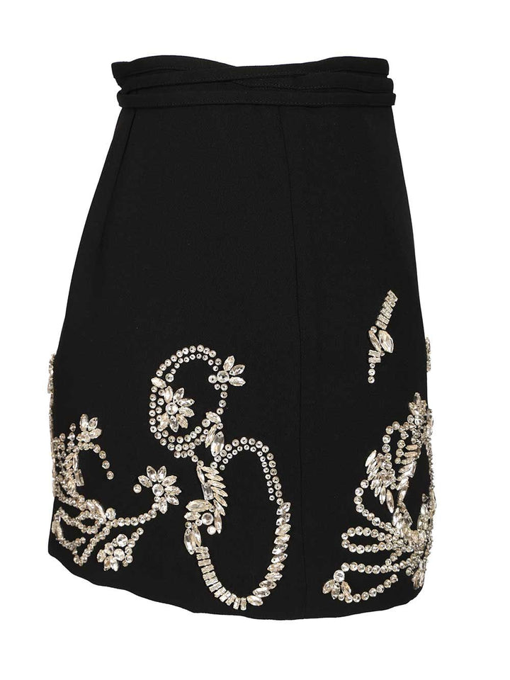 Dries Van Noten Wrap Miniskirt Gonne - Nero | 9094005dad5a74d72a2ce5e69053495f09e86f6d