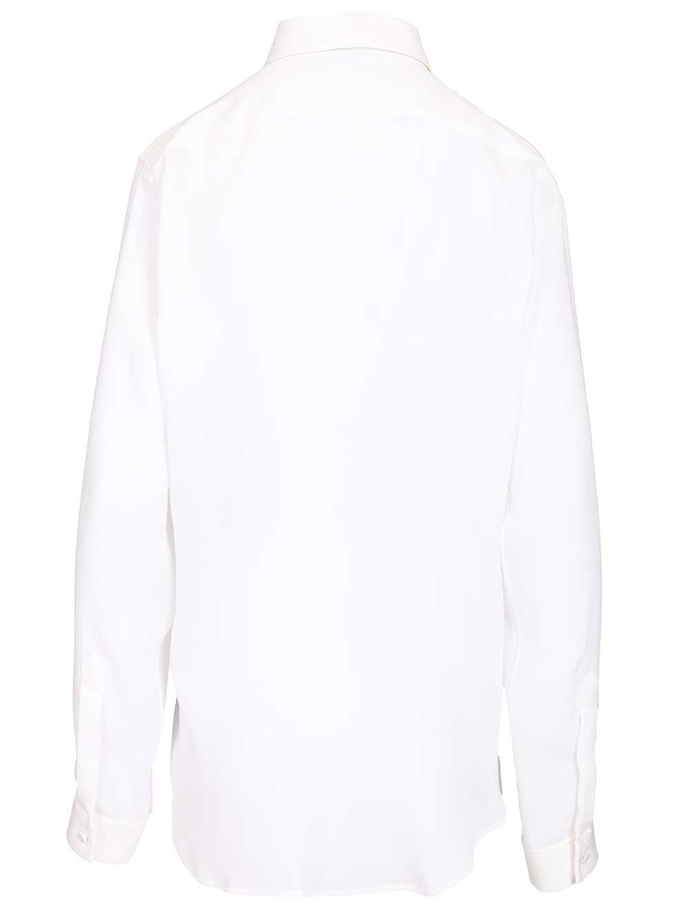 Tom Ford Silk Tuxedo Shirt Shirts - Bianco | 378307ba093592f35225b6dcbbb466fc0423b808
