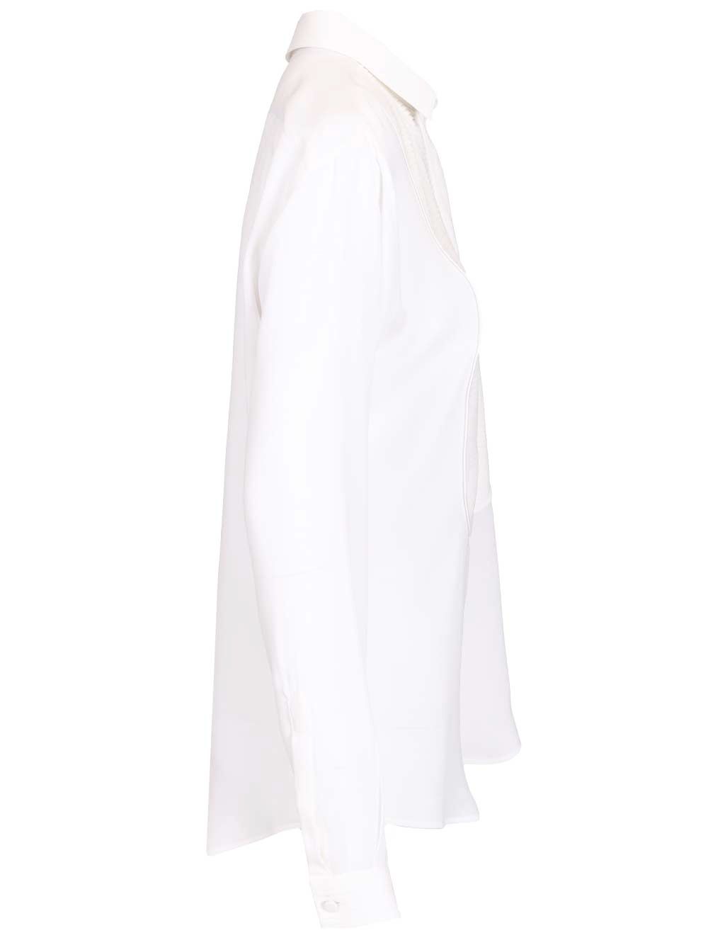 Tom Ford Silk Tuxedo Shirt Shirts - Bianco | e83a8eb65c96bb27d7b51390e53d049def62f40e