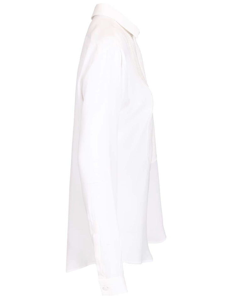 Tom Ford Silk Tuxedo Shirt Shirts - Bianco | e83a8eb65c96bb27d7b51390e53d049def62f40e