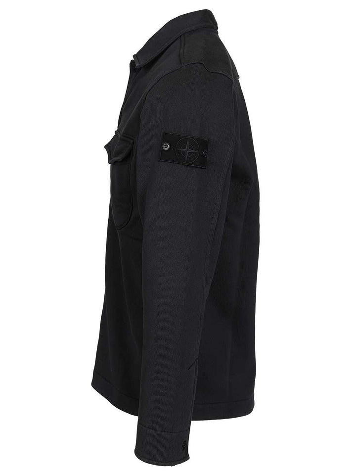 Stone Island Ghost Overshirt Sweatshirts - Blu | 2bed50dd704348df99a0be3ef83d9aaf908324ca