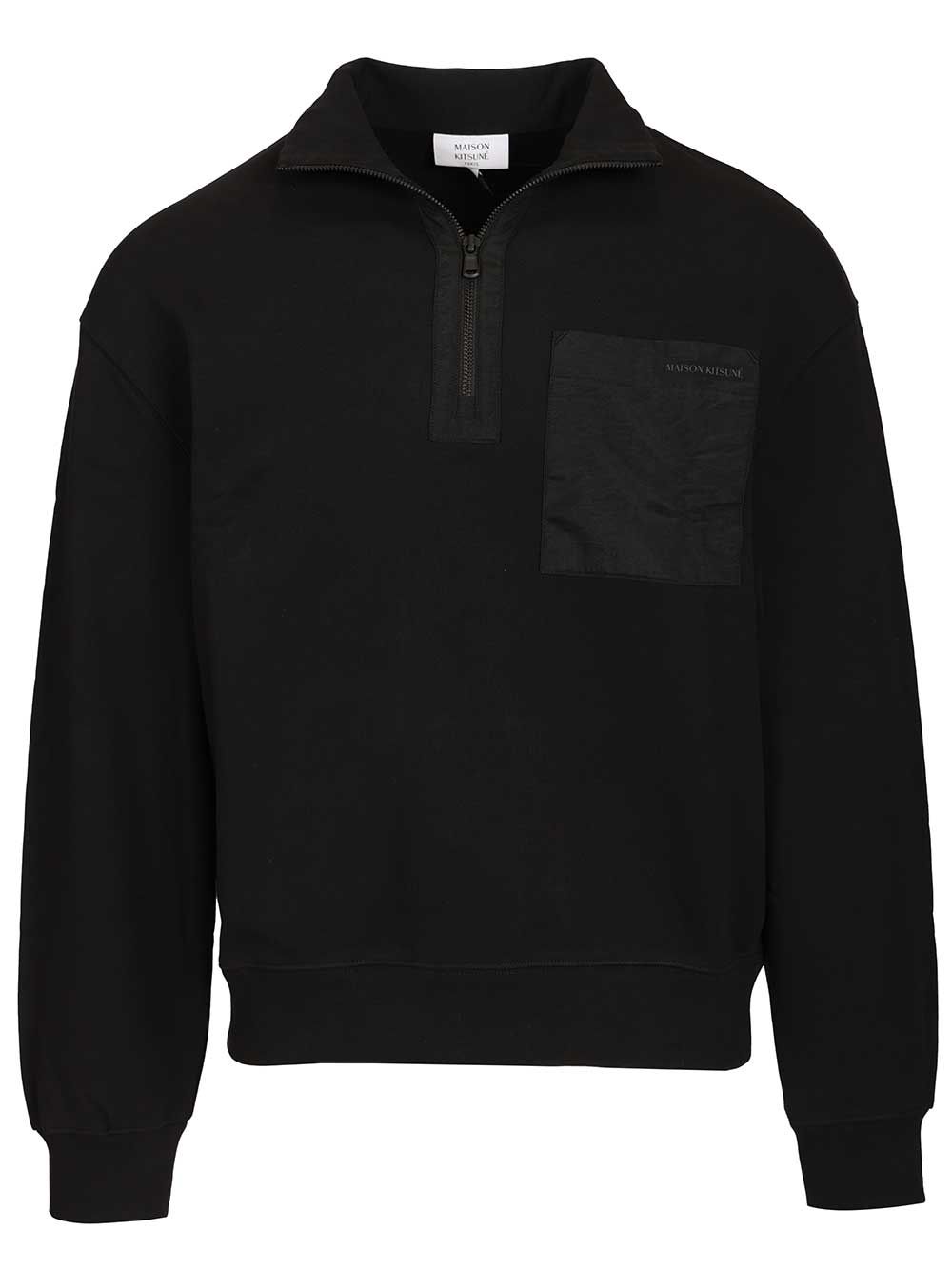 Maison KitsunÉ Zip-Up Sweatshirt Sweatshirts - Nero | de42e4e321f15df38218ffc37cc3e5978122e6b4