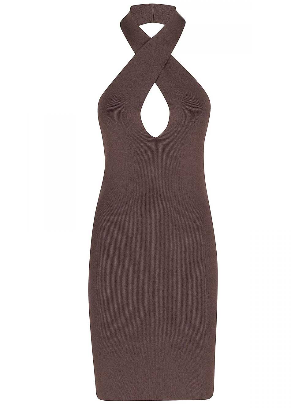 Federica Tosi Short Dress Abiti - Marrone | b79288d3e56cf1df58400588c2e30d5c493c57a3