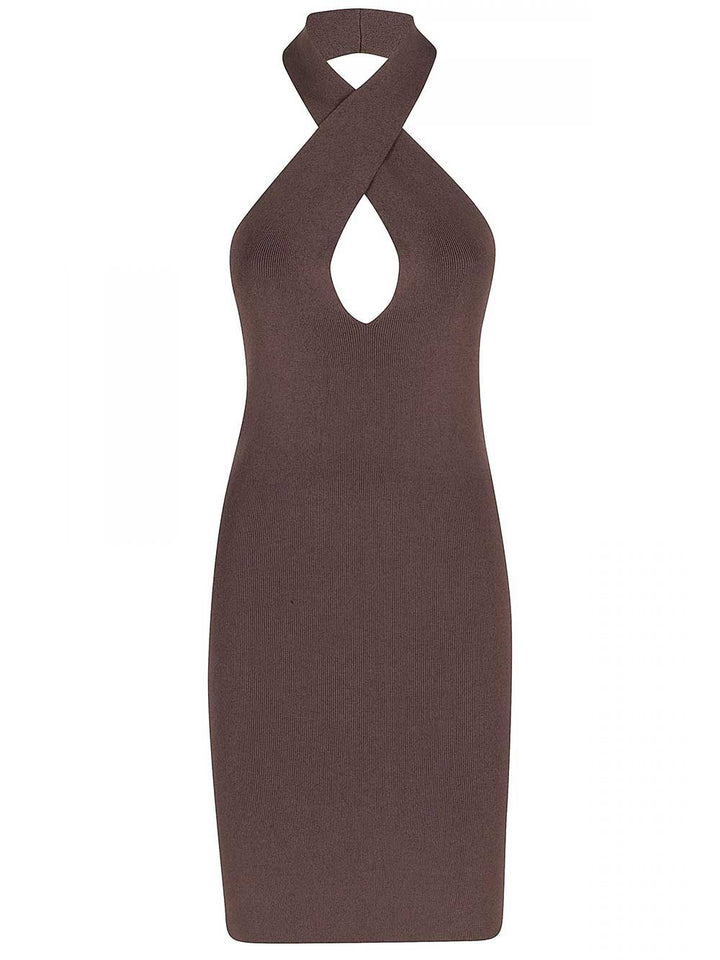 Federica Tosi Short Dress Abiti - Marrone | b79288d3e56cf1df58400588c2e30d5c493c57a3