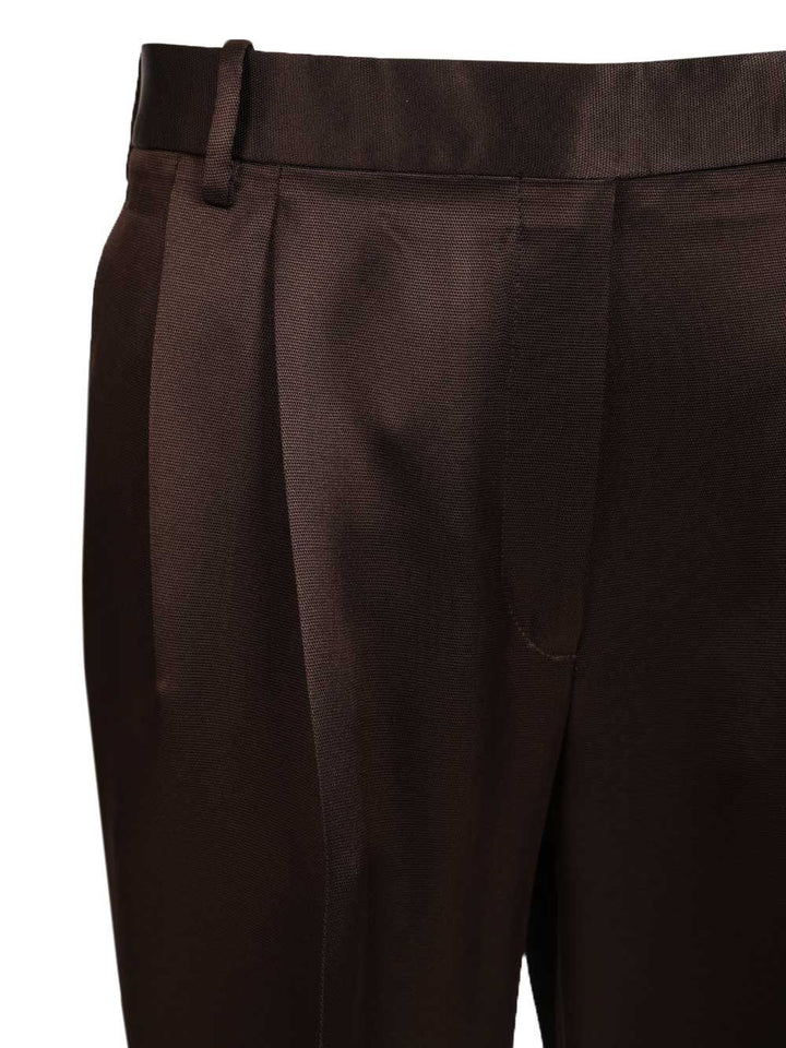 Tom Ford Tailored Silk Trousers - Marrone | 1f1d724acea16de7194c477f599c44276604a890
