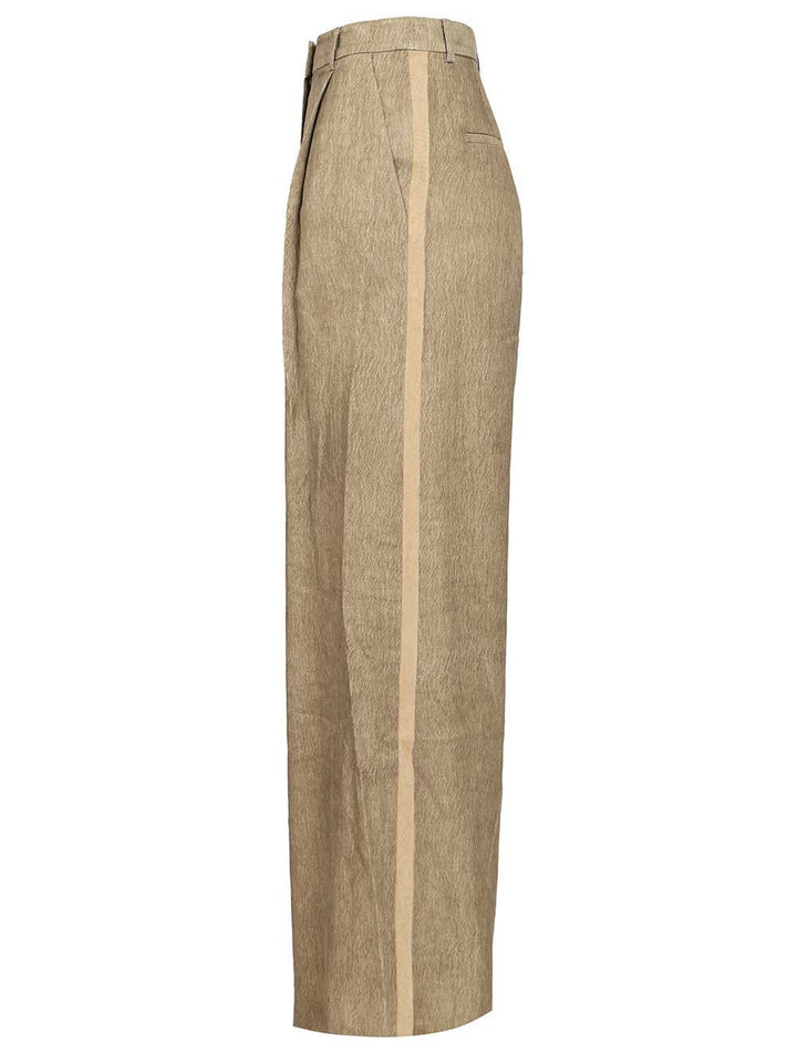 Hui Marigold Trousers - Beige | ce1a648717f75bb23bd8edec806651c4cccf46f5