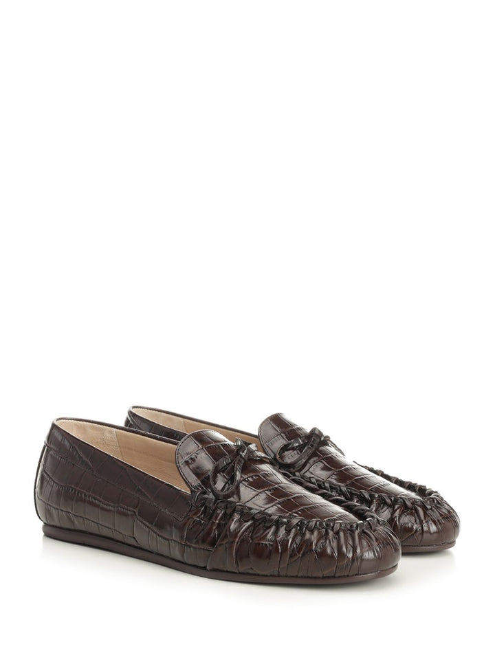 Stuart Weitzman Britt Bow Scarpe basse - Marrone | 448e0091a31138263e04da067a0fe418d6511086